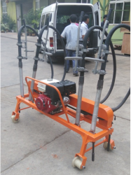 汽油单动力软轴捣固机